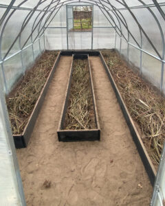 raised beds with branches